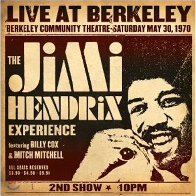 Jimi Hendrix Experience — Live At Berkeley 앨범 커버