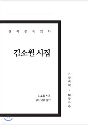 김소월 시집 큰글씨책