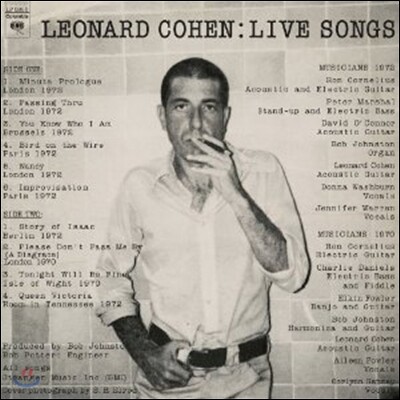Leonard Cohen - Live Songs
