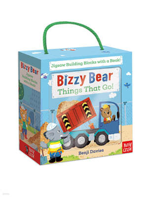 Bizzy Bear Book and Blocks set