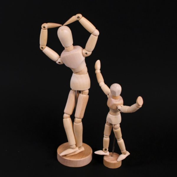 [갓샵 원목 나무 구체관절인형] 구관 데생 인형 미술용품 목각 우드 인체모형 드로잉 돌 Doll