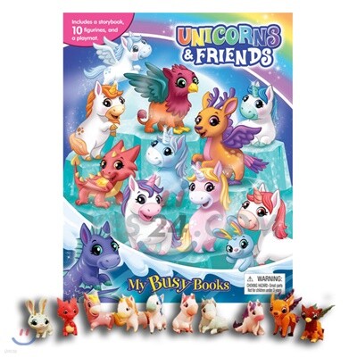 Unicorns & Friends My Busy Book 유니콘과 친구들 비지북 피규어 책