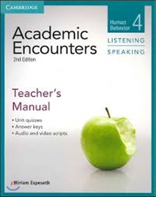 Academic Encounters Level 4 Teacher's Manual Listening and Speaking: Human Behavior