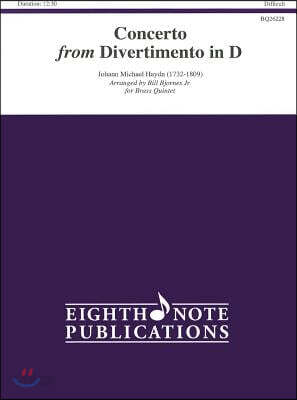 Concerto From Divertimento in D Score and Parts