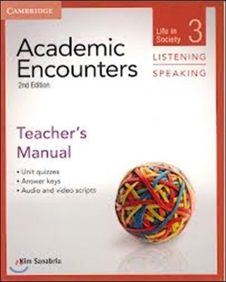 Academic Encounters Level 3 Teacher's Manual Listening and Speaking: Life in Society