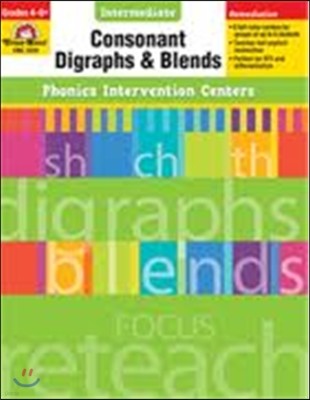 Phonics Intervention Centers Intermediate Grades 4-6+ : Consonant Digraphs and Blends