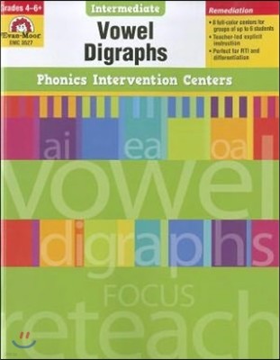 Phonics Intervention Centers Intermediate Grades 4-6+ : Vowel Digraphs