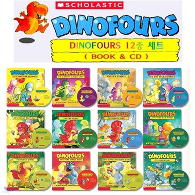 [ġ ] Dinofours 12 Ʈ (Paperback(12)+CD(12))
