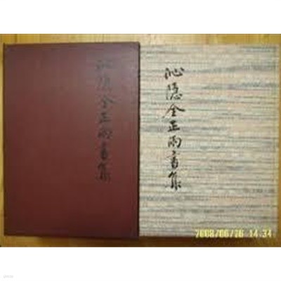 沁隱金正雨書集 심은김정우서집 (1996 초판)