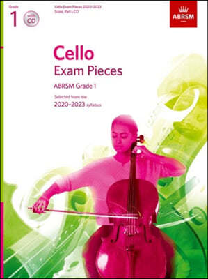 Cello Exam Pieces 2020-2023, ABRSM Grade 1, Score, Part & CD