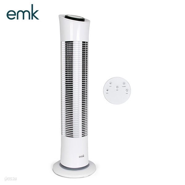[EMK] 이엠케이 공간절약 전자식 타워팬 선풍기 (EK-F30RCWH/3단계풍량조절/타이머기능)