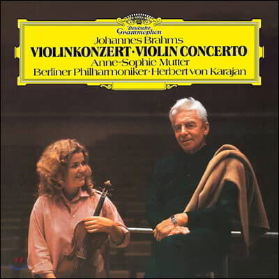 Herbert von Karajan — Herbert von Karajan / Anne-Sophie Mutter 브람스: 바이올린 협주곡 (Brahms: Violin Concerto) 앨범 커버