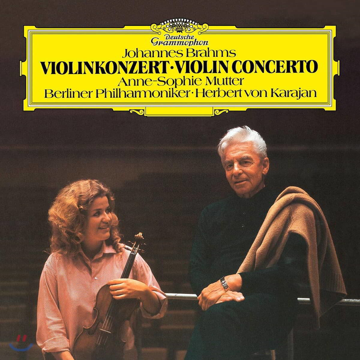 Herbert von Karajan / Anne-Sophie Mutter 브람스: 바이올린 협주곡 (Brahms: Violin Concerto) [LP]