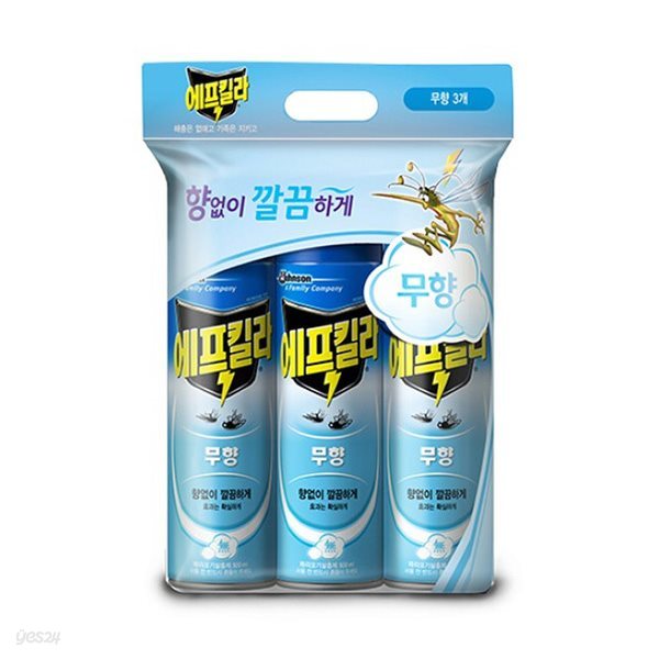 [맥스장터] 에프킬라 에어로졸 무향 500ml*(3입)