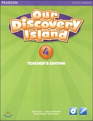 Our Discovery Island American Edition Teachers Book with Audio CD 4 Pack
