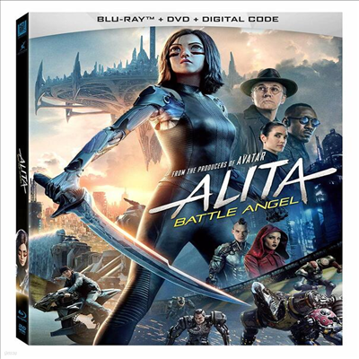 Alita: Battle Angel (˸Ÿ: Ʋ ) (2019) (ѱ۹ڸ)(Blu-ray + DVD + Digital Code)