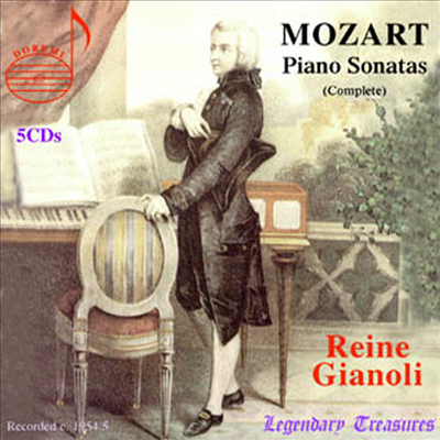 모차르트 : 피아노 소나타 전곡, 론도, 환상곡 (Mozart : Complete Piano Sonatas, Rondo K.511, Fantasie K.396) (5 for 4) - Reine Gianoli