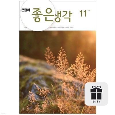 큰글씨 좋은생각 정기구독 1년+구독선물(석류젤리 추가 증정)