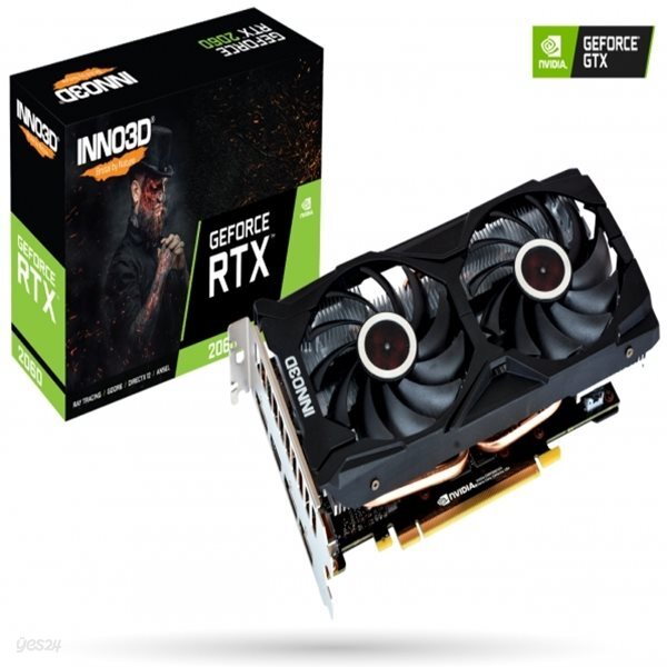 INNO3D 지포스 RTX 2060 GAMING OC D6 6GB 백플레이트