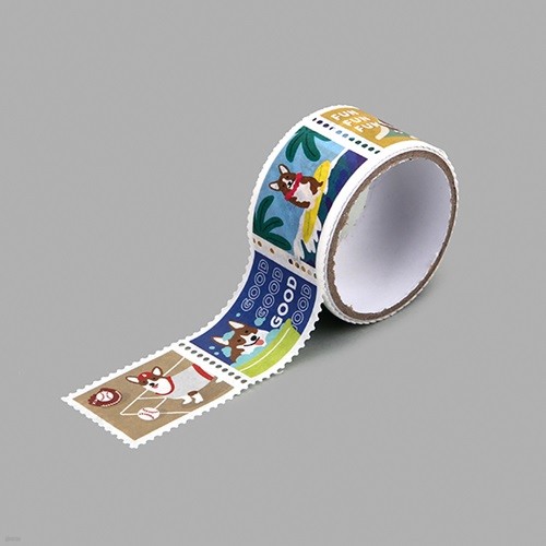 Masking tape : stamp - 21 Welsh corgi