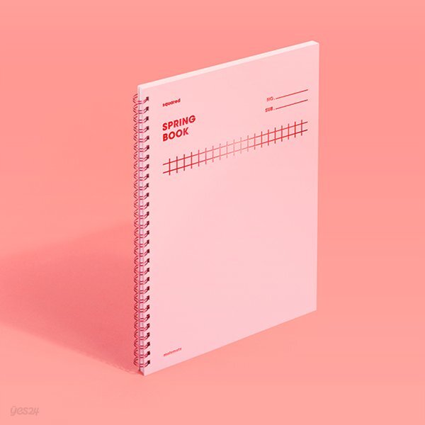 [모트모트] 스프링북 컬러칩 - 로즈쿼츠 (스퀘어드)