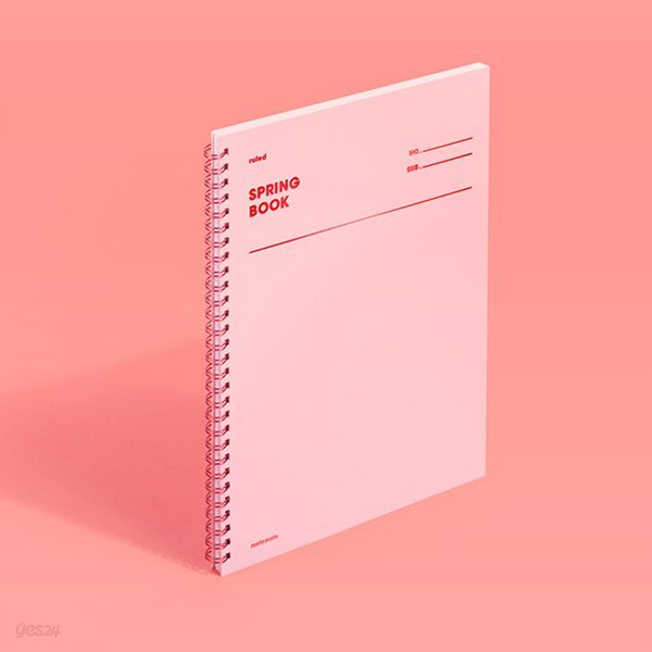[모트모트] 스프링북 컬러칩 - 로즈쿼츠 (룰드)
