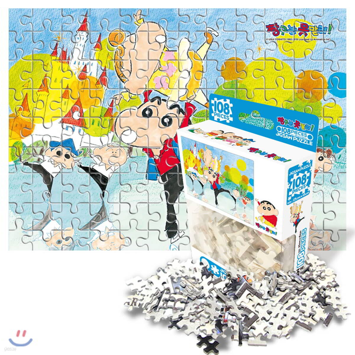 짱구는 못말려 108pcs 직소퍼즐 아이스 킹 (걸이)