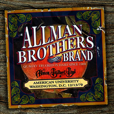 Allman Brothers Band — American University 12-13-70 앨범 커버