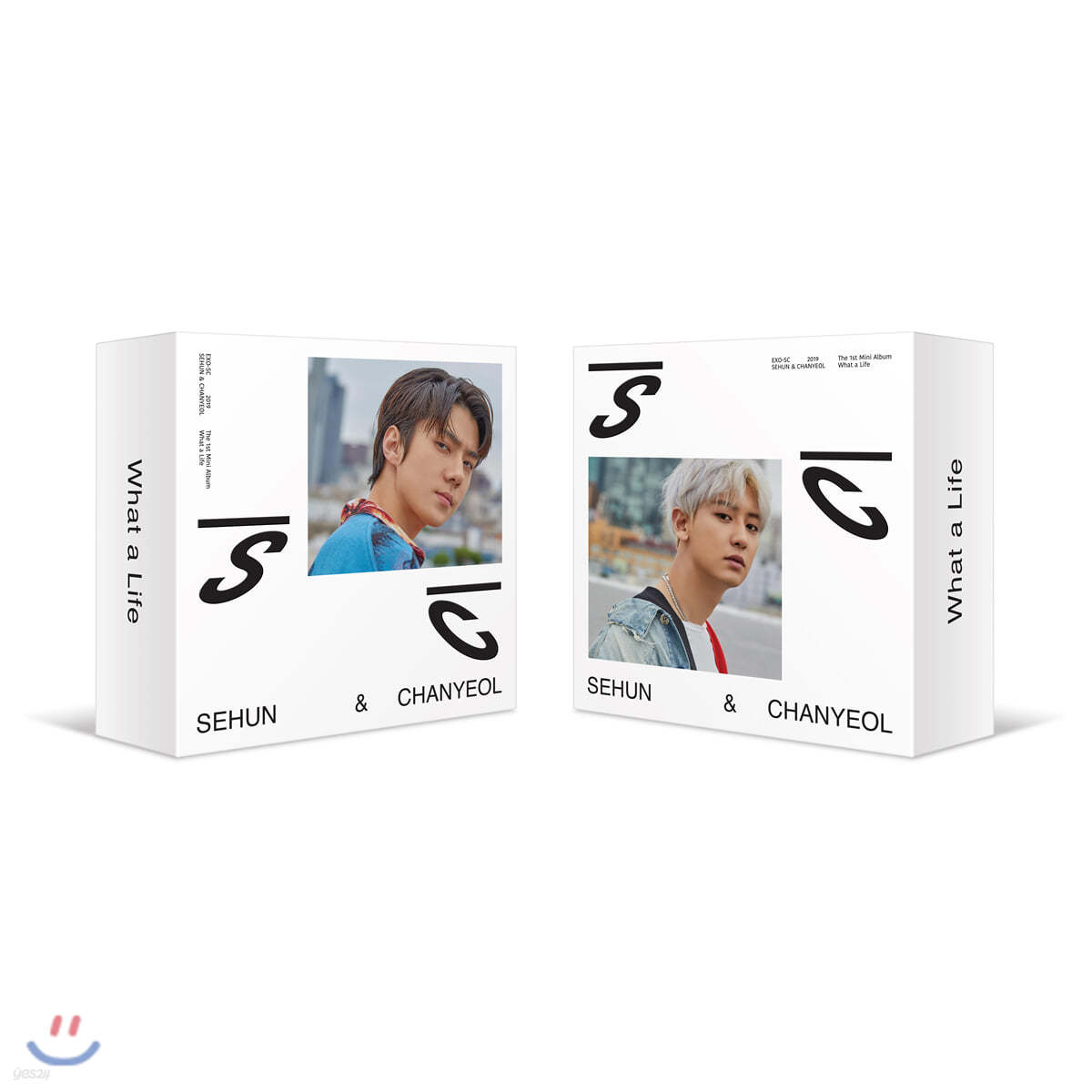 세훈&찬열 (EXO-SC) - 미니앨범 1집 : What a life [스마트 뮤직 앨범(키노 앨범)][커버 2종 중 1종 랜덤 발송]