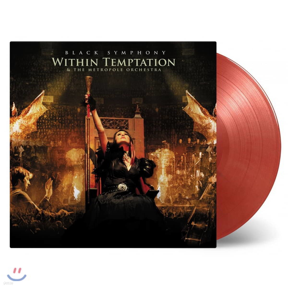 Within Temptation (위딘 템테이션) - Black Symphony [골드 &amp; 레드 컬러 3LP]