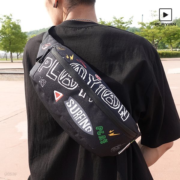 [플레이언]Surfing waist bag_서핑 웨이스트백(EW07UBLK)