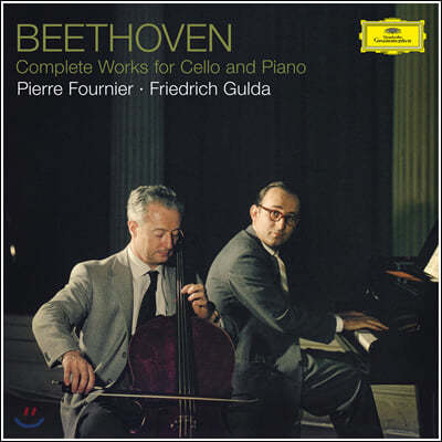 Pierre Fournier, Friedrich Gulda — Pierre Fournier / Friedrich Gulda 베토벤: 첼로 소나타 전곡집 (Beethoven: Complete Works for Cello and Piano) 앨범 커버