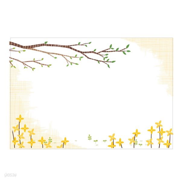 캘리그림엽서-봄꽃바람개비(10장)