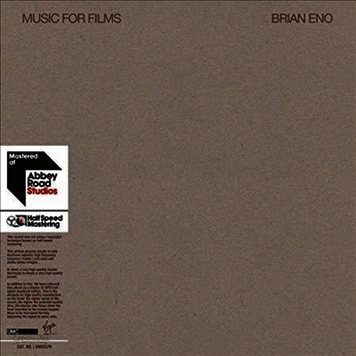 Brian Eno - Music For Films (Ltd. Ed)(45RPM)(180G)(2LP)