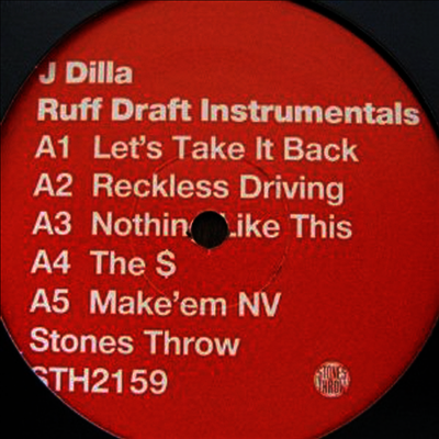 J Dilla — Ruff Draft Instrumentals 앨범 커버