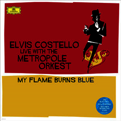 Elvis Costello — My Flame Burns Blue 앨범 커버