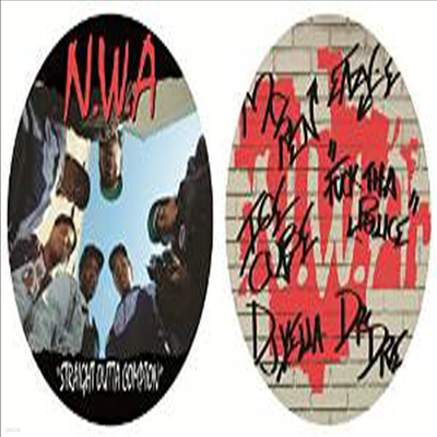 N.W.A.,Niggaz With Attitude — Straight Outta Compton 앨범 커버