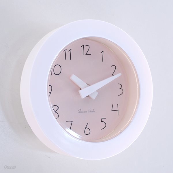 파스텔 이중흡착 욕실시계 (핑크) 벽 시계 추카