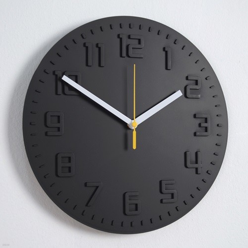 모던 칼라 저소음 벽시계 (블랙) 벽 시계 디자인...