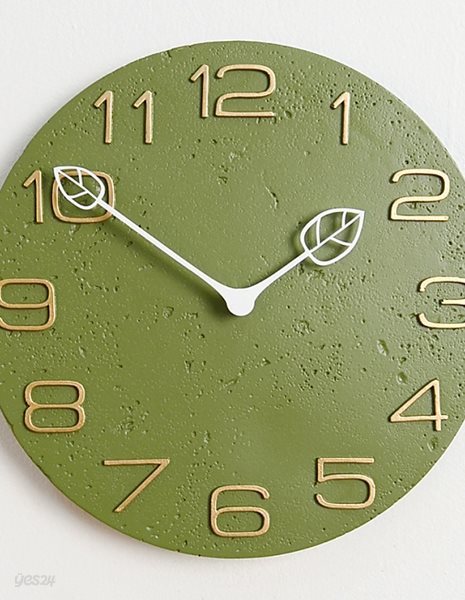 노르딕 스타일 카이 저소음 벽시계 (그린) 시계 추카