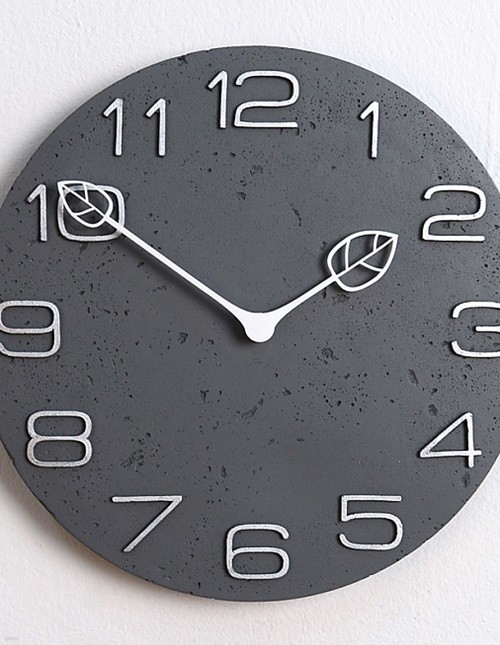 노르딕 스타일 카이 저소음 벽시계 (블랙) 시계 ...