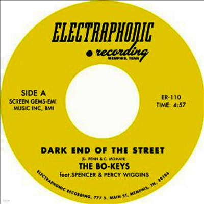 Bo-Keys — Dark End Of The Street (7" Single) 앨범 커버