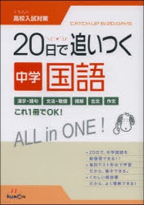 くもん出版 20日で追いつく 中學國語
