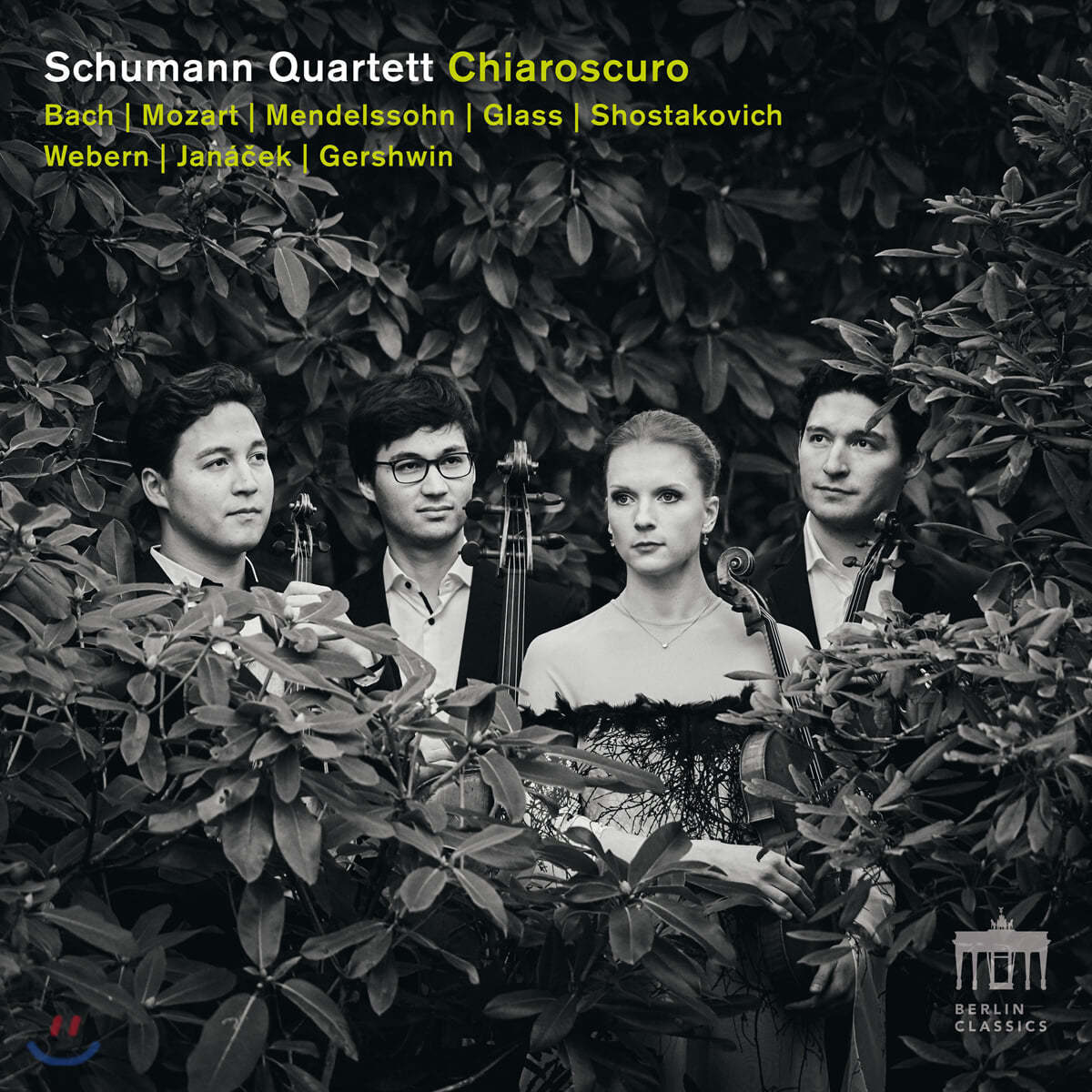 Schumann Quartett 야나첵 / 필립 글래스: 현악사중주 2번 / 안톤 베베른: 9개의 바가텔 외 (Chiaroscuro)