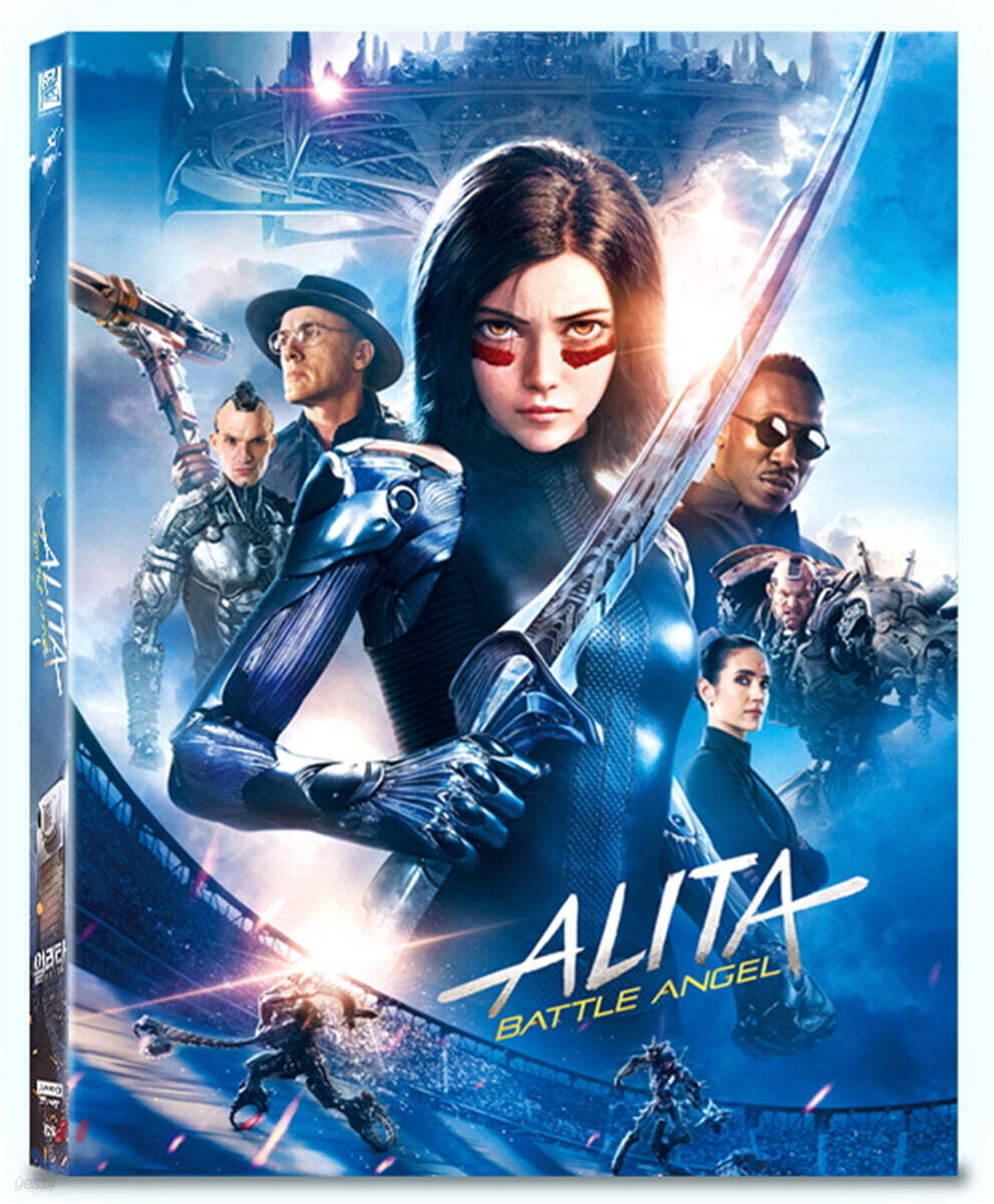 알리타:배틀 엔젤 렌티큘러 오링케이스 B(3disc: 4K UHD + 3D +2D 스틸북 한정판) : 블루레이