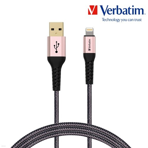 버바팀 라이트닝 8핀 to USB-A 케블라 케이블 120cm 블랙