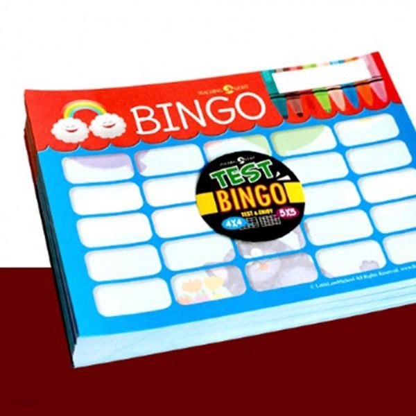 영어학습교구 Test Bingo 5x5_Rainbow