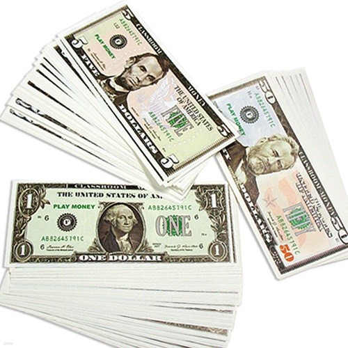 영어학습교구 미국 지폐 Pack(US PaperMoney)-6종120장