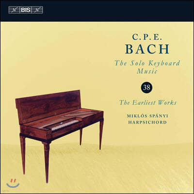 Miklos Spanyi 칼 필립 엠마누엘 바흐: 솔로 키보드 음악 38집 (C. P. E Bach: Solo Keyboard Music, Vol. 38)