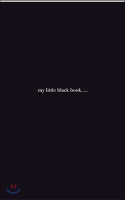 little black book: little black book writing journal